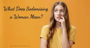 what does sodomising a woman mean